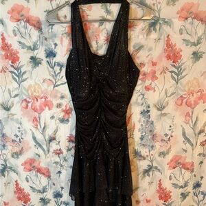 Vintage Elegant Black Sleeveless Dress
